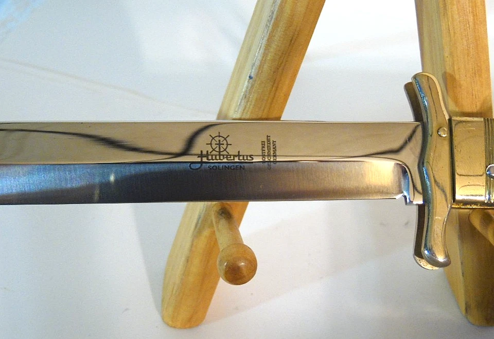 "Hubertus" Large Thumb Lock Folding Folder Gnarly Stag Unused Solingen Germany - Image 4 of 4