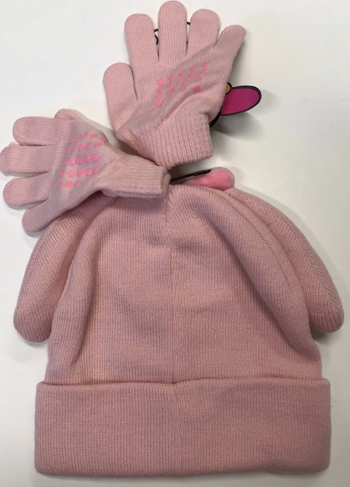 豆豆帽 - Hello Kitty & Friends My Melody 3D 针织带手套手套帽子套装新品 — 第 2/3 张图片