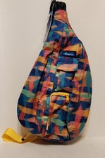 New KAVU Original Rope Sling Bag GLAM JAM Crossbody Backpack Purse Colorful