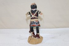 Vintage Hopi Pueblo 7.25" Kachina Doll "Snake Dancer" Signed with Losses