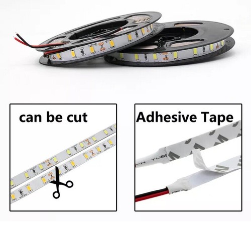 5M 5730 Warm White SMD LED Strip light 12V DC Wired Reel Kitchen Cabinet Vehicle - Picture 7 of 11