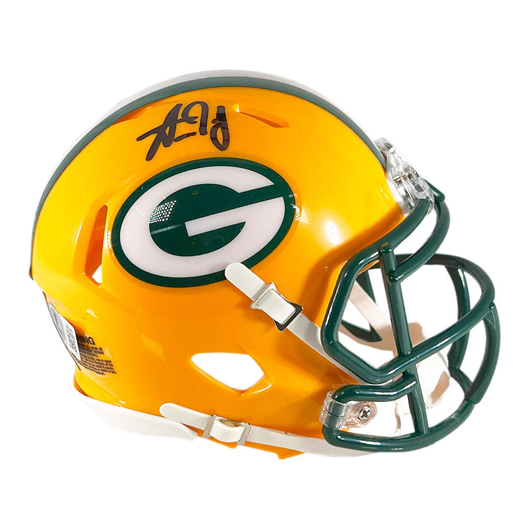 Marquez Valdes Scantling signed Green Bay Packers logo football proof autograph Marquez Valdes Scantling signed Green Bay Packers logo football proof autograph