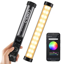 CAMOLO Full Color RGB Video Light Wand Handheld LED Light Stick 2500-8500K