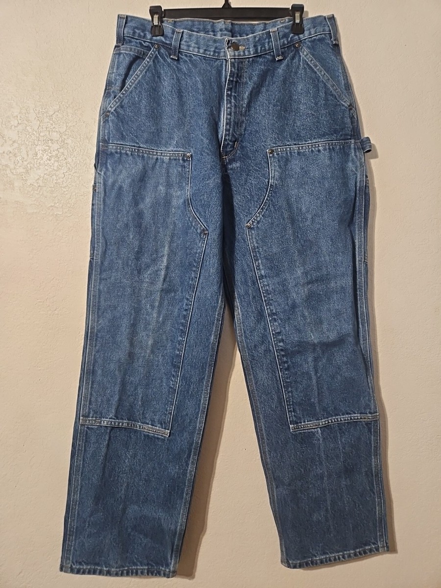 CARHARTT Jeans Mens Double Knee Loose Original Fit B73-DST CARHARTT Jeans Mens Double Knee Loose Original Fit B73-DST