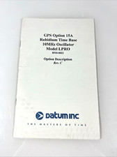 Datum GPS Option 15a Rubidium Time Base 10MHZ Oscillator Model LPRO 8510-0022
