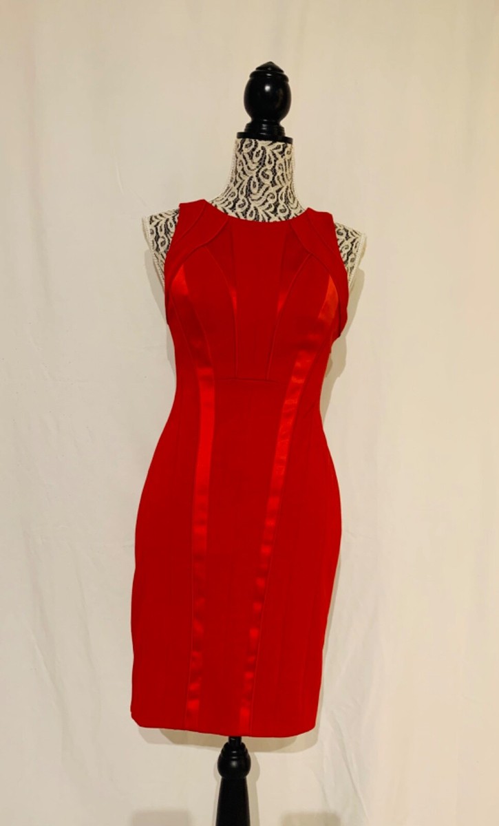 karen millen red cocktail dress Karen Millen Red Holiday Cocktail Party Dress US 6 UK 10 EU 38