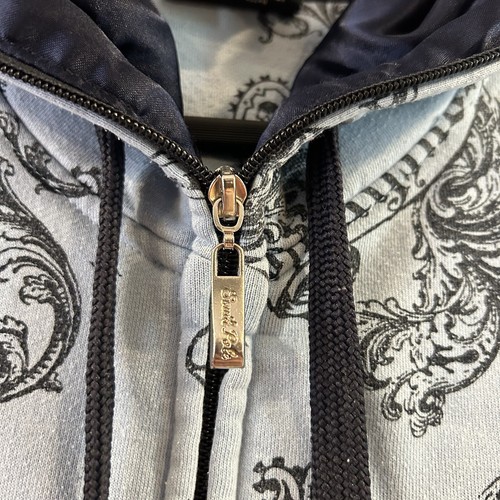 Sudadera con capucha vintage Y2K SouthPole con cremallera Cyber Grunge grande hip hop cachemira - Imagen 5 de 9