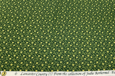 MARCUS BROTHERS TEXTILES - LANCASTER COUNTY III-GREEN BY JUDIE ROTHERMEL- 1/2 YD