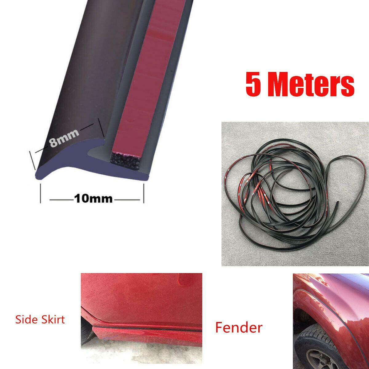 16.4ft Car Headlight Side Skirt Fender Seal Strip Weatherstrip Scratch Protector