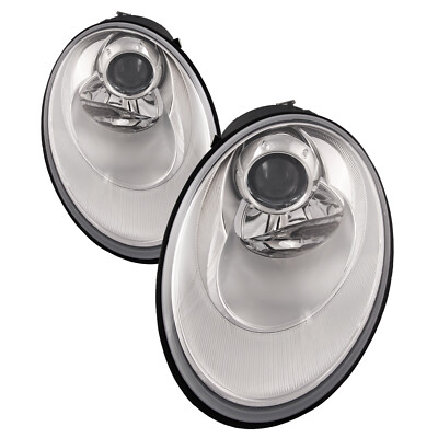 New Halogen Headlights Pair Left Right Set Fits 2006-2010 Volkswagen Beetle
