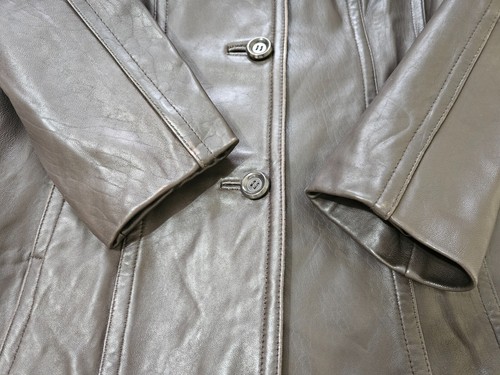 AVANTI New York Womens Brown Genuine Buttery Soft Leather Blazer Jacket Sz.L - Picture 15 of 18