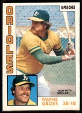 1984 O-Pee-Chee Wayne Gross #263 Baltimore Orioles