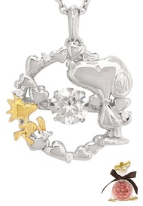 snoopy swarovski necklace