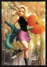 Sideshow Gwen Stacy #1 Summer J Scott Campbell Framed Art Print Ltd 75 New