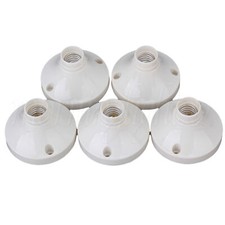 100 x AC 220V E14 Lamp Socket Round Base Holder for Screw Connection Lighting