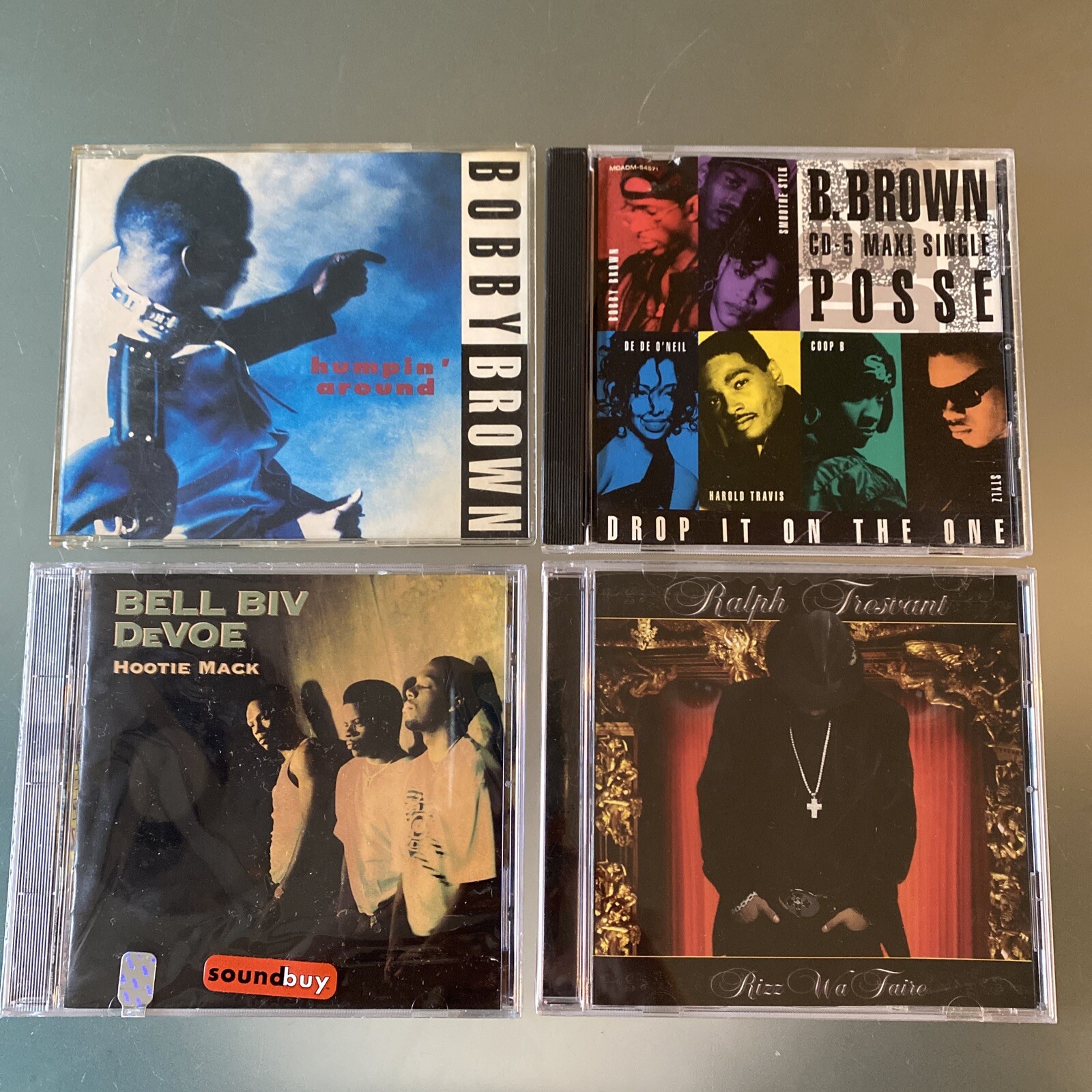 NEW EDITION 4 Lot! Humpin Around IMPORT, B Brown Posse RARE, 2 NEW SEALED CDS