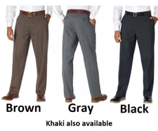 Kirkland Signature Men's Non-Iron Comfort Pant, Pick Size and Color, New w/ Tags