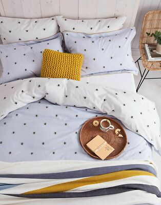 Joules Home Botanical Bee Bettbezug - Biene - Doppel Weihnachtsgeschenk      