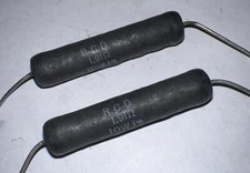 1.91 Ohm 10 Watt 1% Wire Wound Resistor By RCD New Lot of (2)