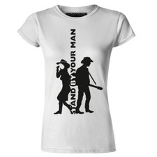 Womens Stand By Your Man Country Music T Shirt Nelson Cash Parton Campbell 