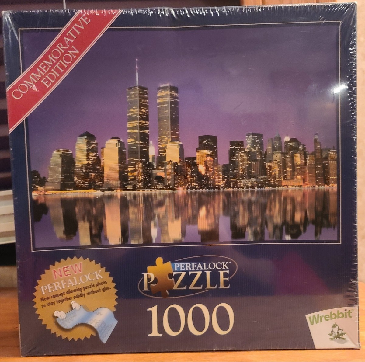 Perfalock 1000 Piece Puzzle New York Skyline Twin Towers