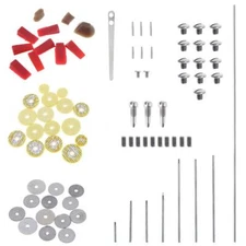 83pcs Flute Repair Tool Parts Set w/ Flute Sound Hole Mat Pad Roller Screws Reed