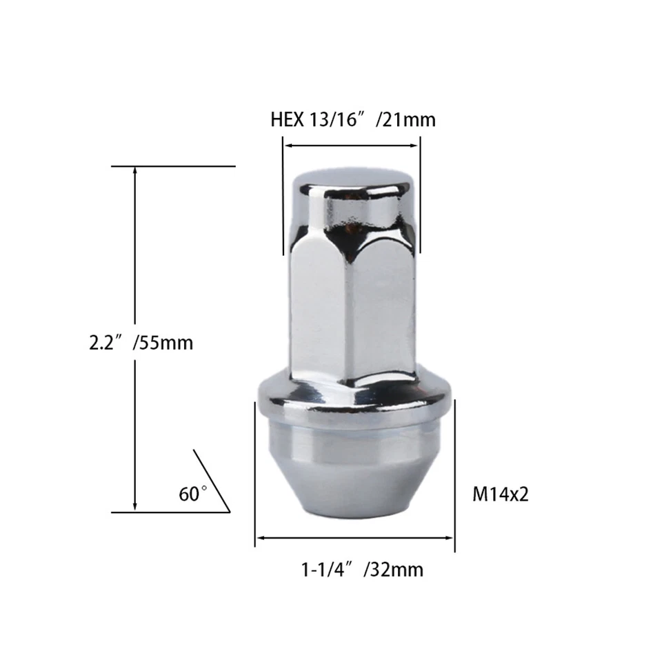 24 tuercas Ford OEM CROMADAS DE FÁBRICA 14X2 PARA NAVEGADOR F150 EXPEDITION 2003-2014 Foto 2 de 4