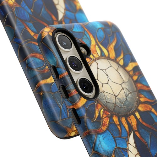Celestial Sun Moon Glass Phone Case for iPhone, Samsung Galaxy, Pixel - 第 156/240 張圖片