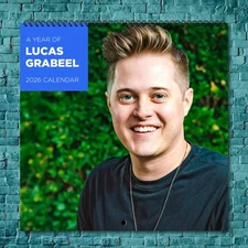 Lucas Grabeel 2026 Wall Calendar, 12-Month Celebrity Calendar Fan Gift