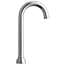 CHICAGO FAUCETS GN1AJKABCP Spout,Brass,Fits Chicago Faucets 26Y220