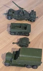 VINTAGE DINKY MECCANO TOYS DIECAST MILITARY JOB LOT TRUCK TRAILER FIELD GUN ETC