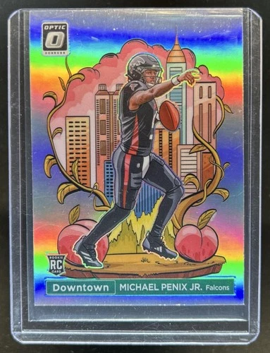 2024 Panini Donruss Optic Michael Penix Jr. Downtown! RC Rookie SSP #14 Falcons