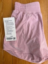Lululemon Hotty Hot High-Rise Lined Short 4" Pink,Size 4. Shorts, Women