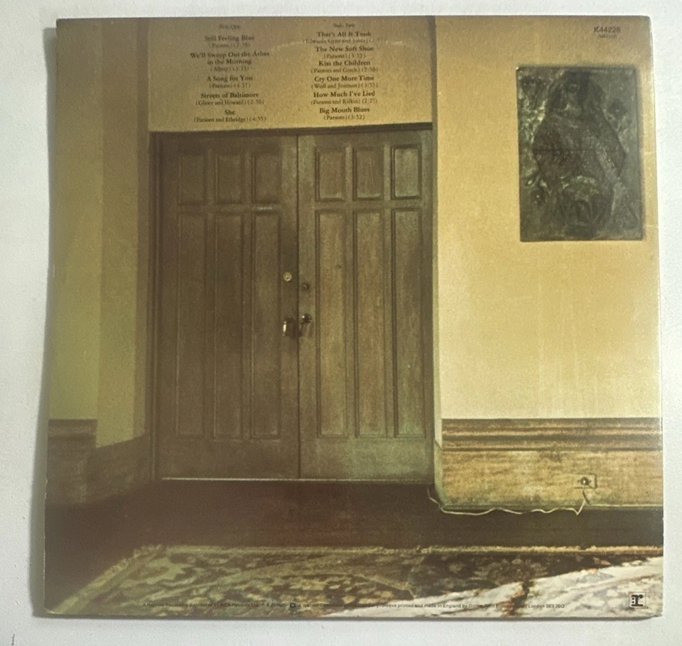 Gram Parsons - GP - 1973 UK Reprise Label Gatefold Vinyl LP - K44228 EX / VG+ - Image 3 of 4