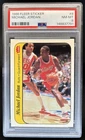 1986-87 Fleer Michael Jordan Stickers Rookie RC #8 Bulls PSA 8