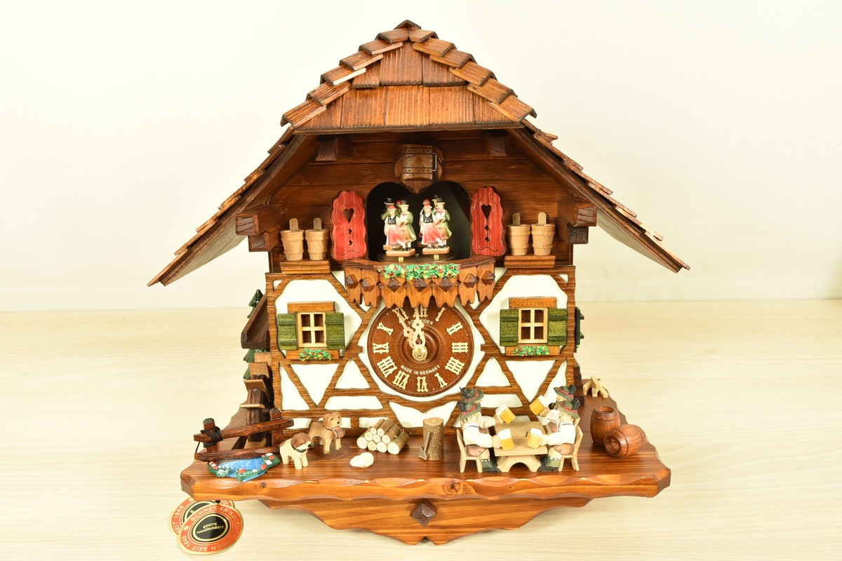 Schneider Black Forest Cuckoo Clock 8-Day Regula 34 Swiss Music