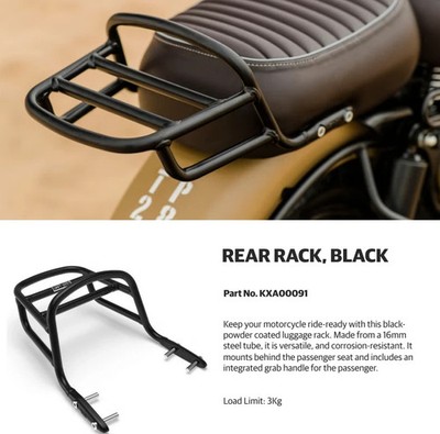 Hinterer Rack Schwarz #KXA00091 Für Royal Enfield Neue Classic 350 REBORN