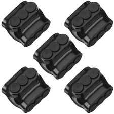 Pack 3 Port Insulated Wire Connectors Black Multi Aluminum Inline 4-14AWG 5