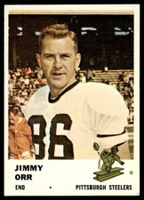1961 Fleer Ex Jimmy Orr Rookie Pittsburgh Steelers #120