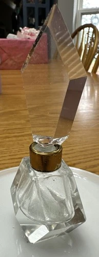 Vintage Deco Cut Glass Perfume Bottle Stopper