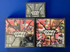 Looney Tunes Mayhem + 4 Figure Pack & Extras Figure Box - Board Game - CMON