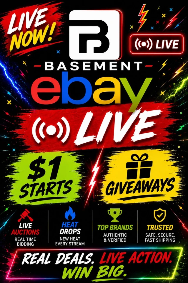 🔥 BASEMENT AU 🔥 $1 AUCTIONS | STEALS | GRAILS | SNEAKERS & CLOTHING