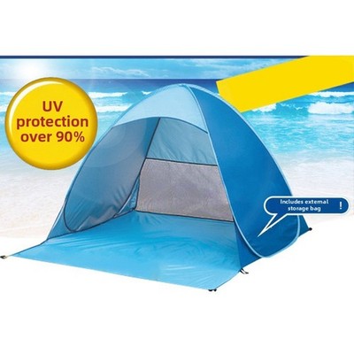 Kompaktes leichtes Popup Strandzelt für Sonnenschutz am Strand oder Camping