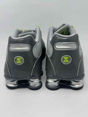 Nike Shox NZ Wolf Gray Dark Gray 378341-009 Men\'s Size 11 No Lid Nike Shox NZ Dark Grey/Wolf Grey/Volt Athletic Men main image 2
