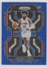 2021-22 Panini Prizm Blue Wave Prizm Isaiah Livers #296 5y7