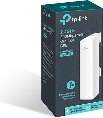 TP-Link CPE210 WLAN Singleband 2.4Ghz outdoor Access Point Wandmontage
