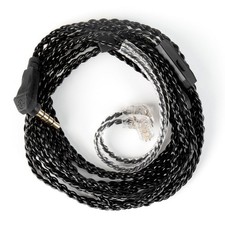 2M IEM Cable with Mic, QDC Pins for KZ ZSN PRO X/ZS12 PRO X Headphones