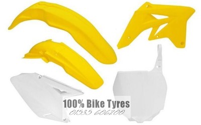 Suzuki RMZ250 2007 2008 2009 OEM Racetech Plastic Kit YELLOW/WHITE - VARIOUS