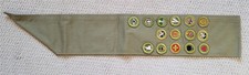 Sash 15 merit badges some Fine Sand Twill