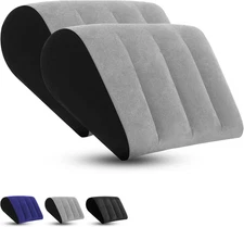 Portable Inflatable Wedge Pillow for Traveling - 2 Pack Body Positioner for Body